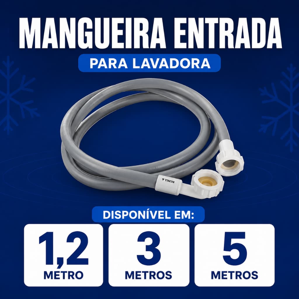 Mangueira Entrada De Agua para Máquina de Lavar Universal