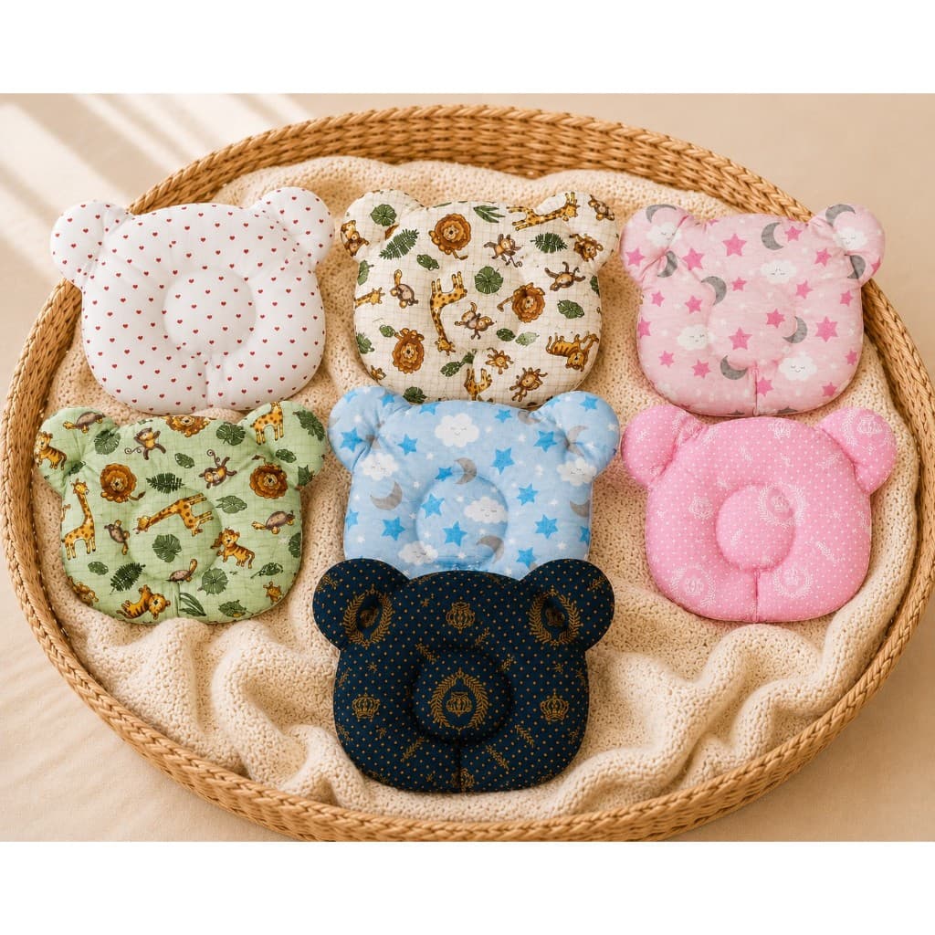 Travesseiro Anatômico Para Bebê Menino e Menina Estampas Variadas