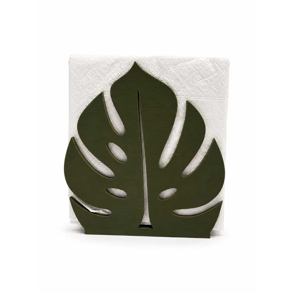 🌿 Porta-Guardanapos Monstera em Impressão 3D