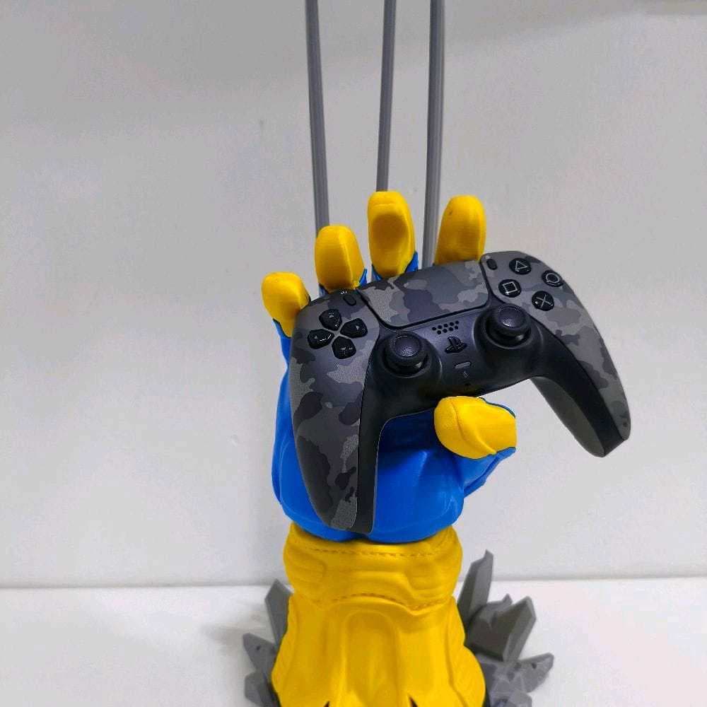 Suporte para Controle Gamer em Formato de Mão – Organizador para Controle PS5, Xbox e PC – Impressão 3D