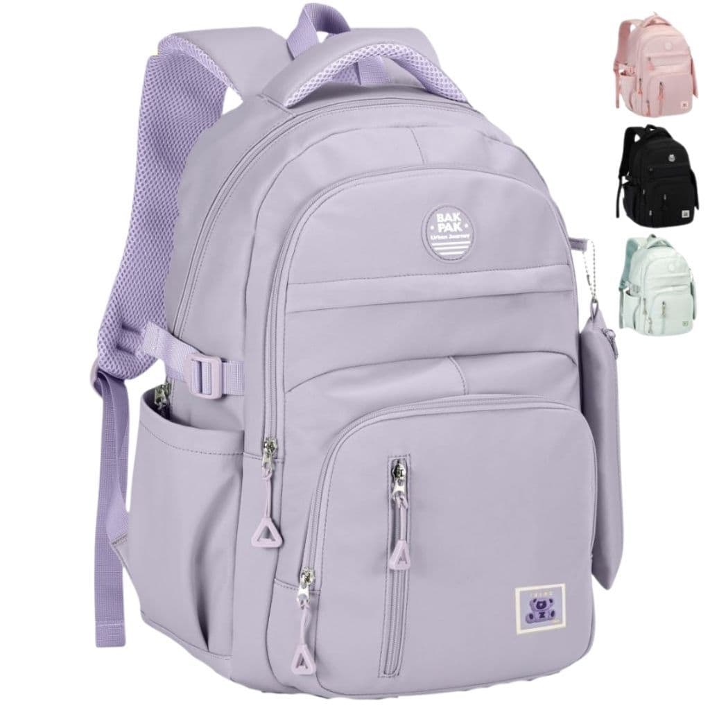 Mochila de Costas Escolar Faculdade Bak Pak Grande Compartimento Notebook Reforçada Unissex Juvenil