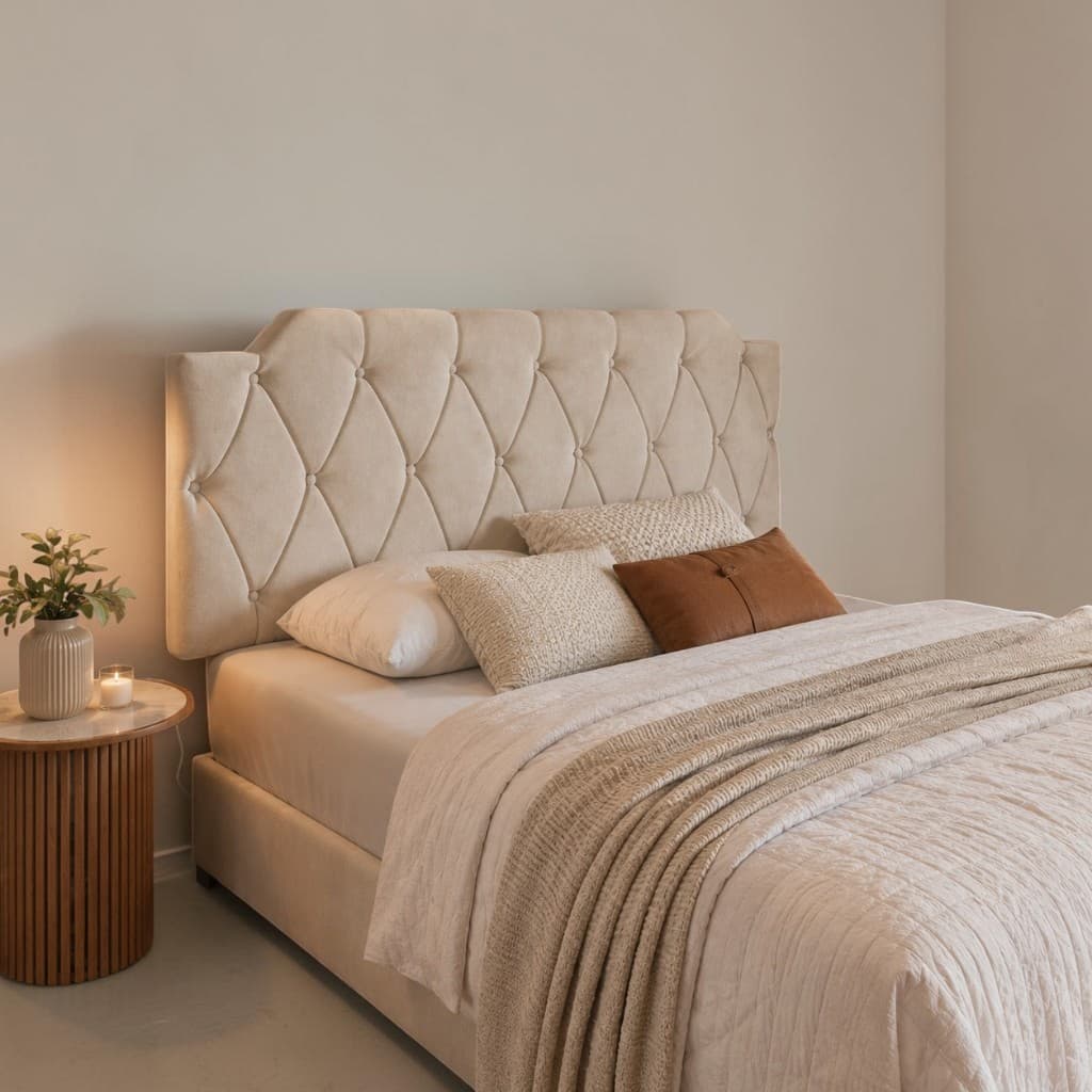 PROMOÇÃO Painel Cabeceira De Cama Estofada Suspensa De Parede Para Cama Box Casal 1.40x55cm Dobravel Varias Cores