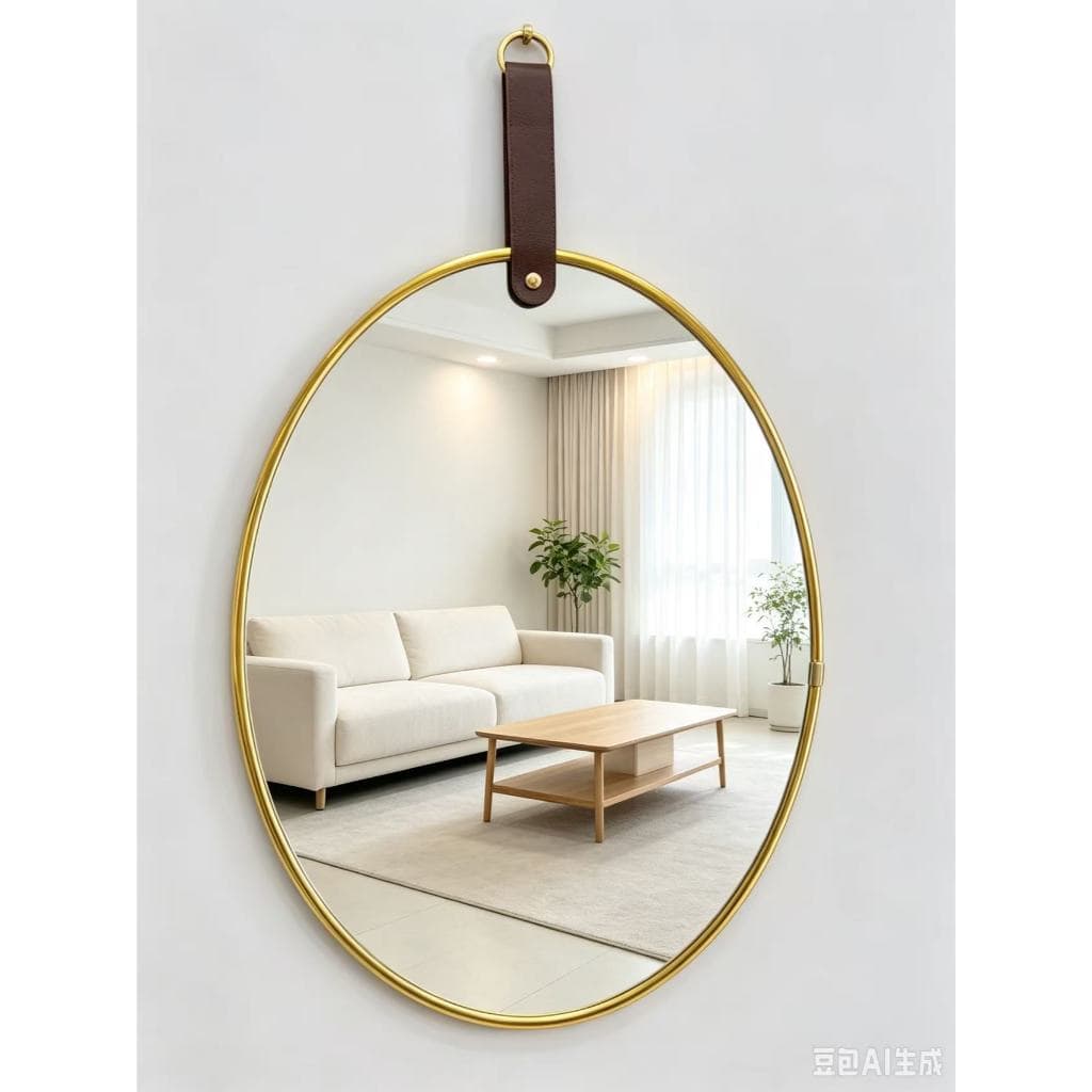 Espelho Oval 30x40cm de Acrílico Espelho Inquebrável Para Decoração de Quarto e Casa,Banheiro