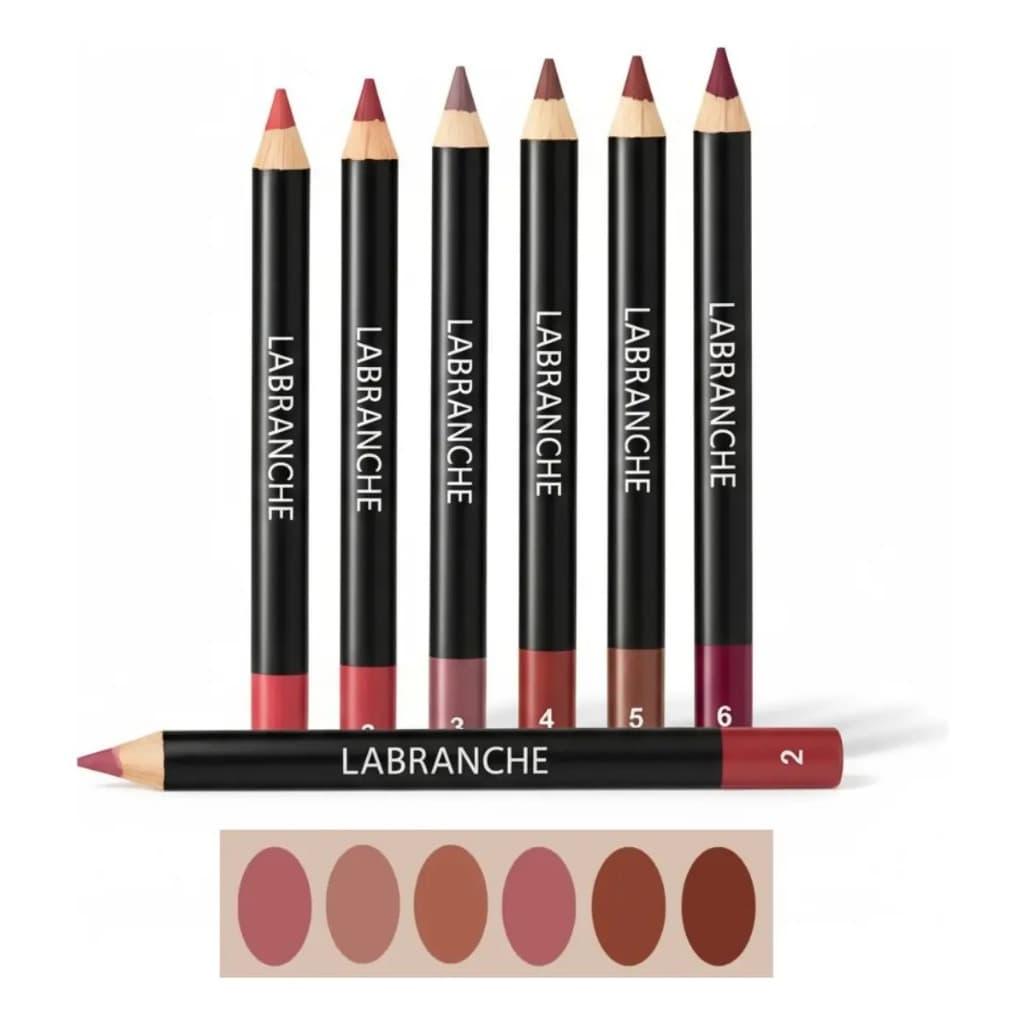6 Lápis Contorno Labial Pencil Labranche De Alta Pigmentação