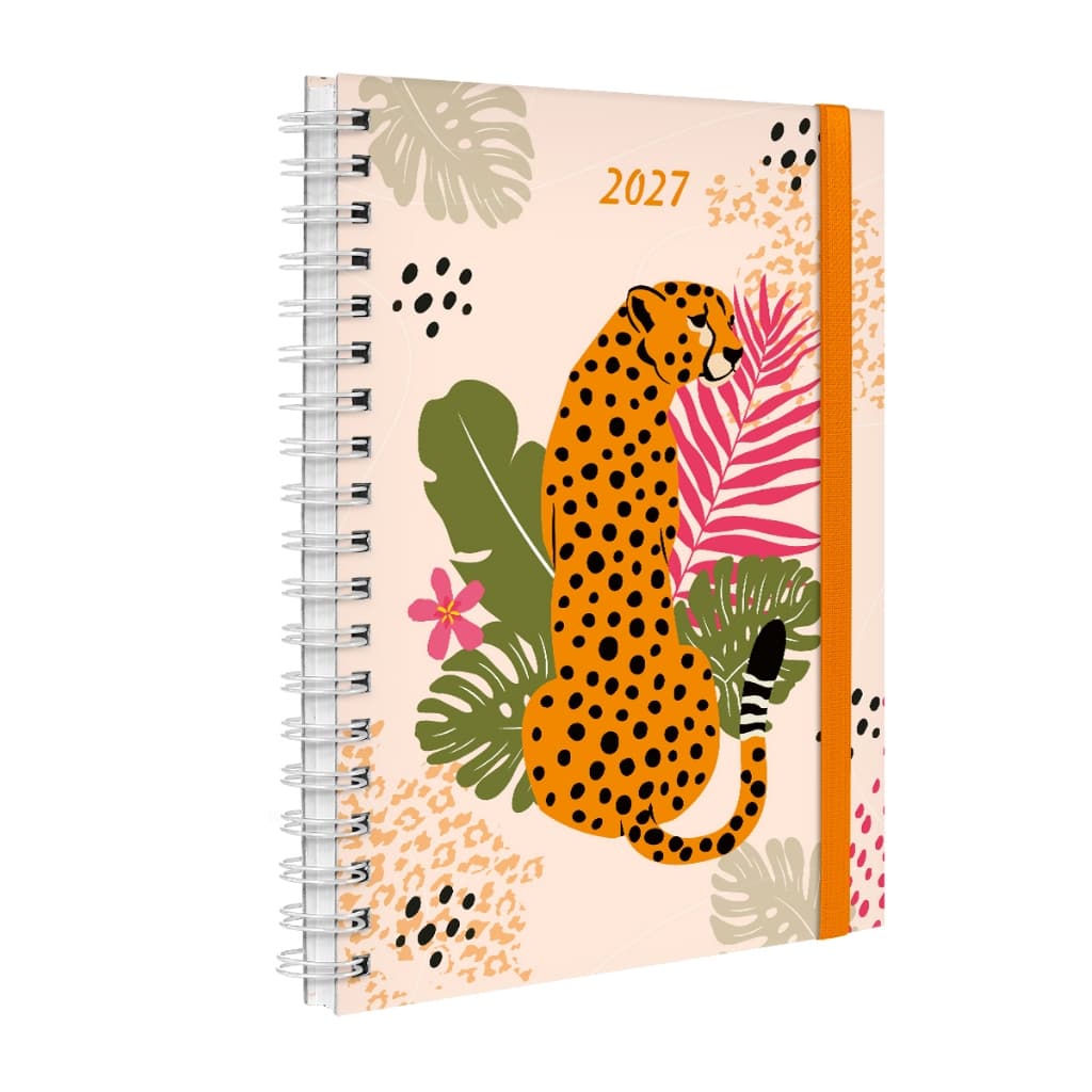 Agenda Planner Semanal Plus 2027 Capa Dura Tropical Natureza Tucano Onça