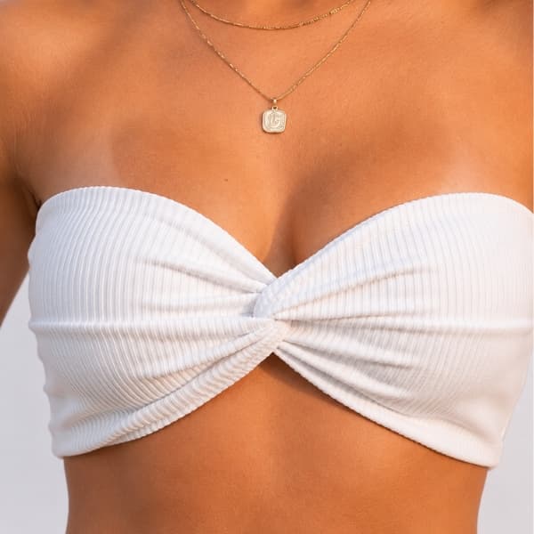 Cropped Top Feminino Básico sem Bojo Tendência