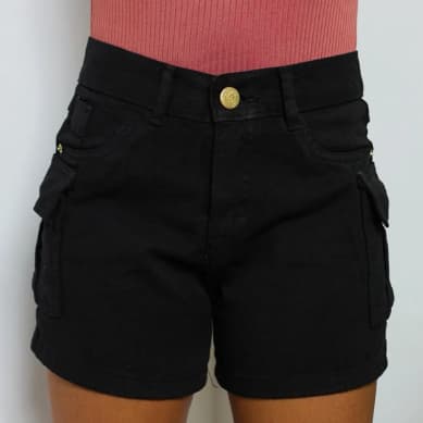 Shorts Short Cargo Juvenil Menina c/ Regulagem interna do 10 ao 16