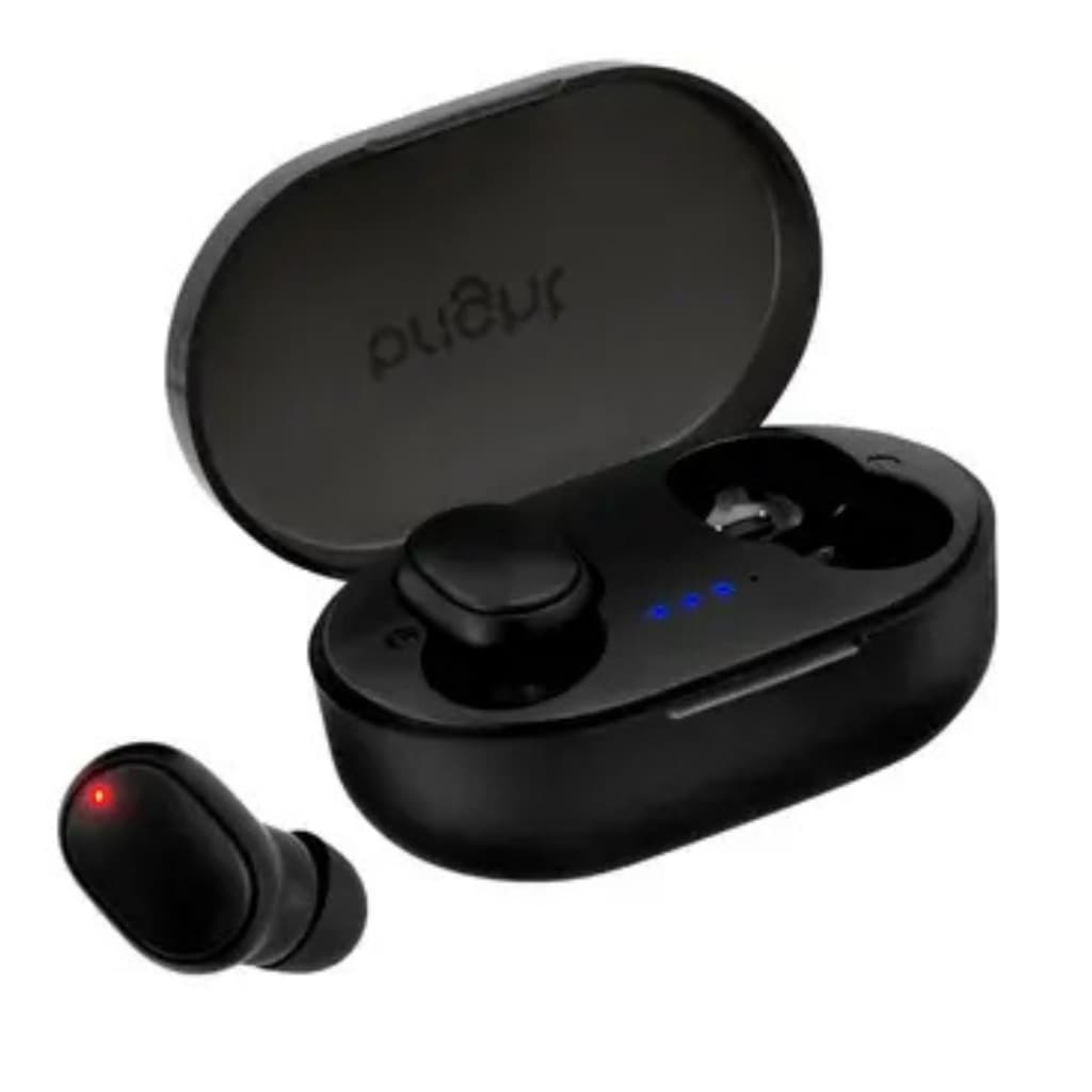 Fone de Ouvido Sem Fio Bluetooth Bright Max Sound Cinza, Com Microfone e Cancelamento de Ruído