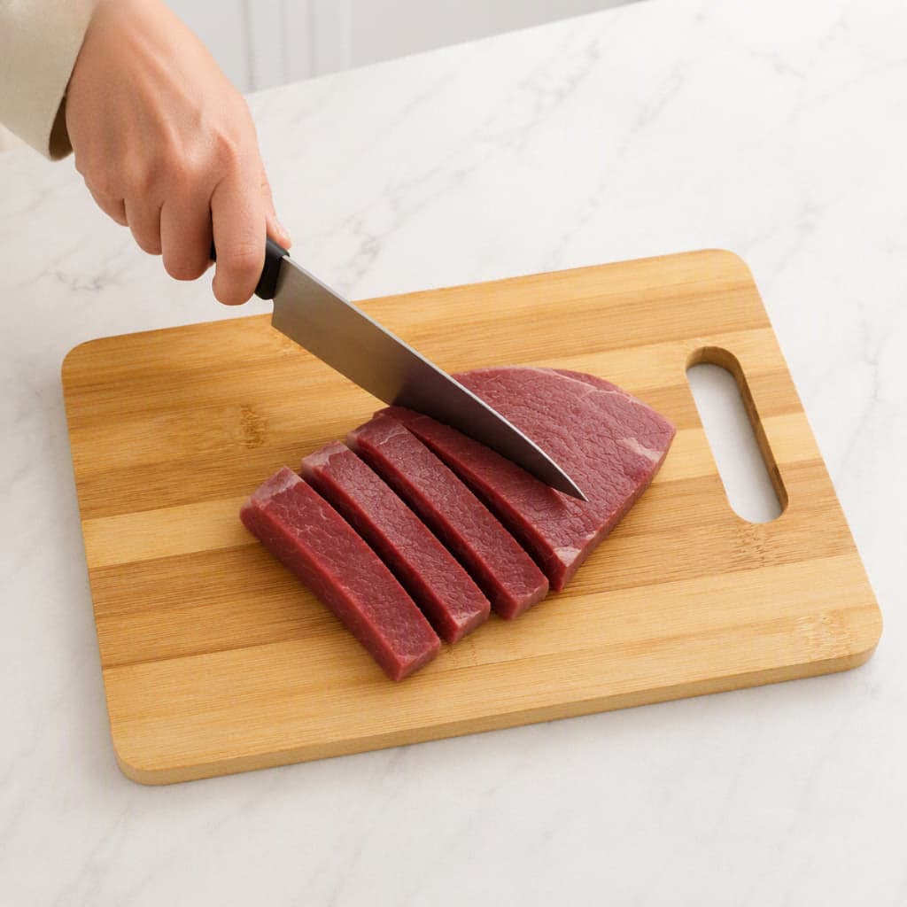 Tábua Bambu Corte Carnes Petiscos Frios Resistente Ecológica Cozinha 28x18cm