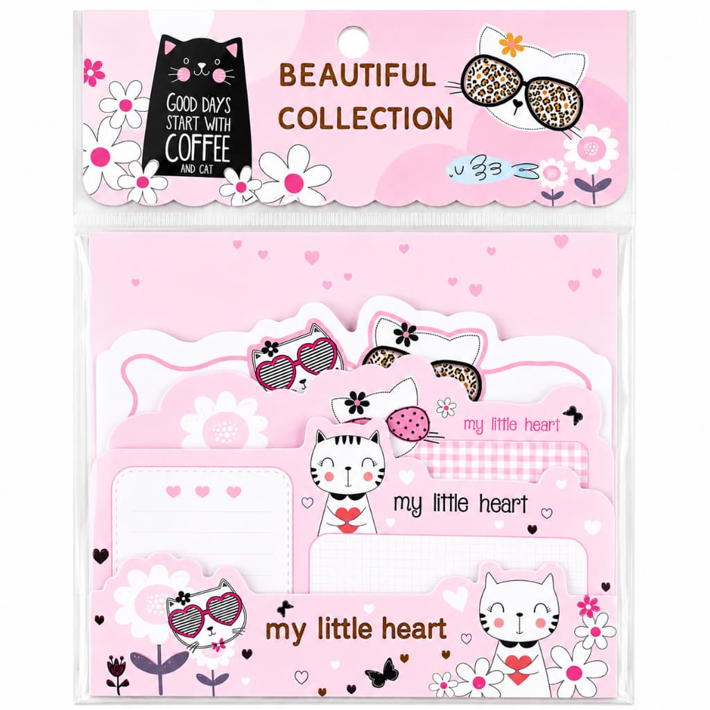 Blocos Adesivos com Estampas Divertidas 75 mm x 105 mm 3 Unidades cada 20 folhas Note Papel Escola