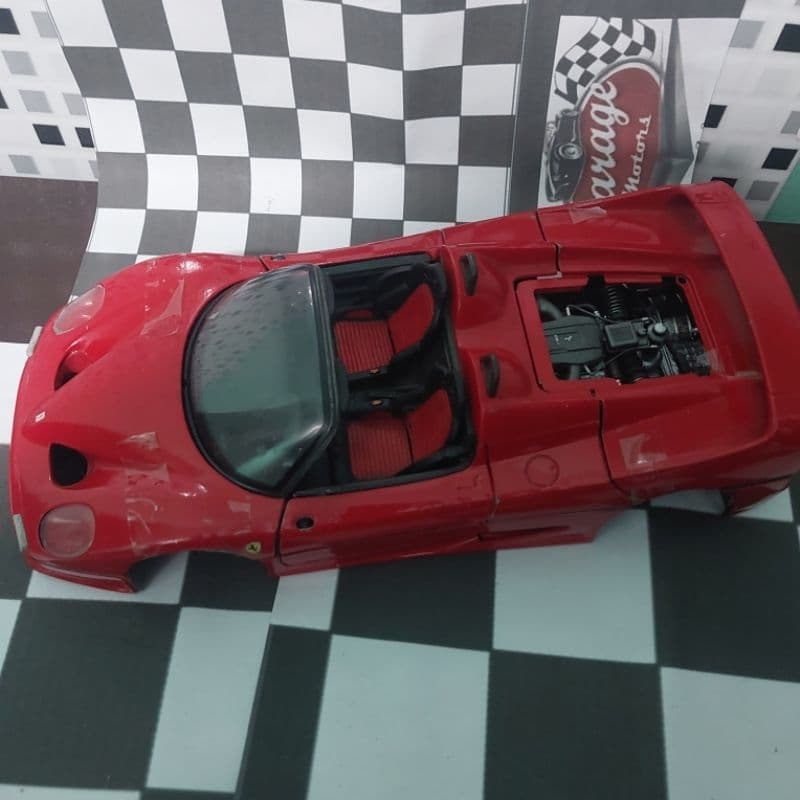 sucata miniatura ferrari f50 escala 1/18 maisto