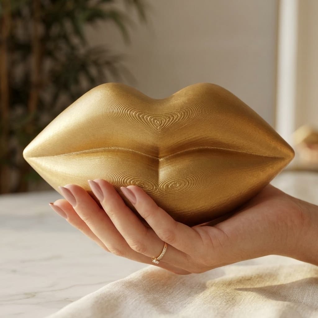 Boca Decorativa 15cm de Parede Clínica Estética Consultório Odontológico Harmonização Facial Studio de Maquiagem