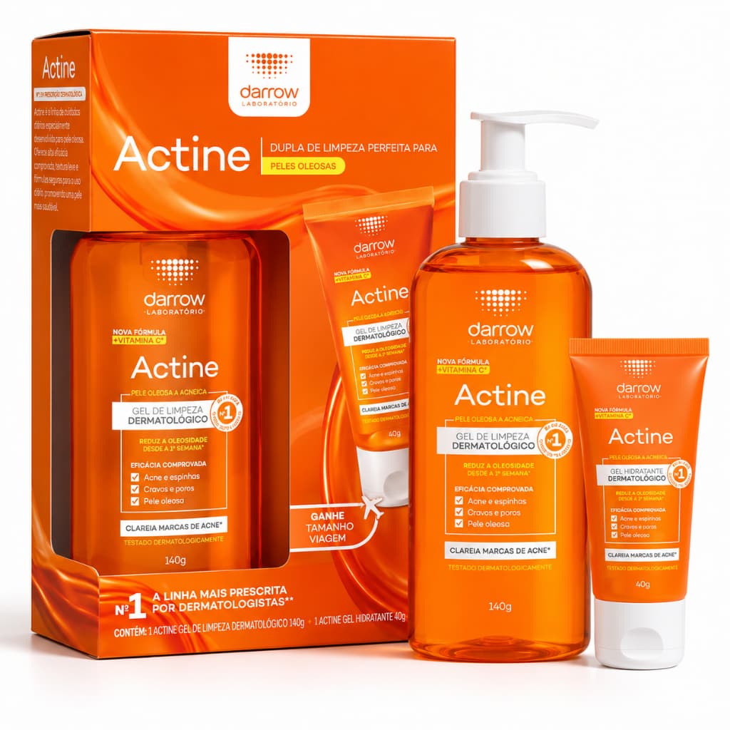 Kit Actine Darrow Gel de Limpeza 140g + Gel de Limpeza 40g