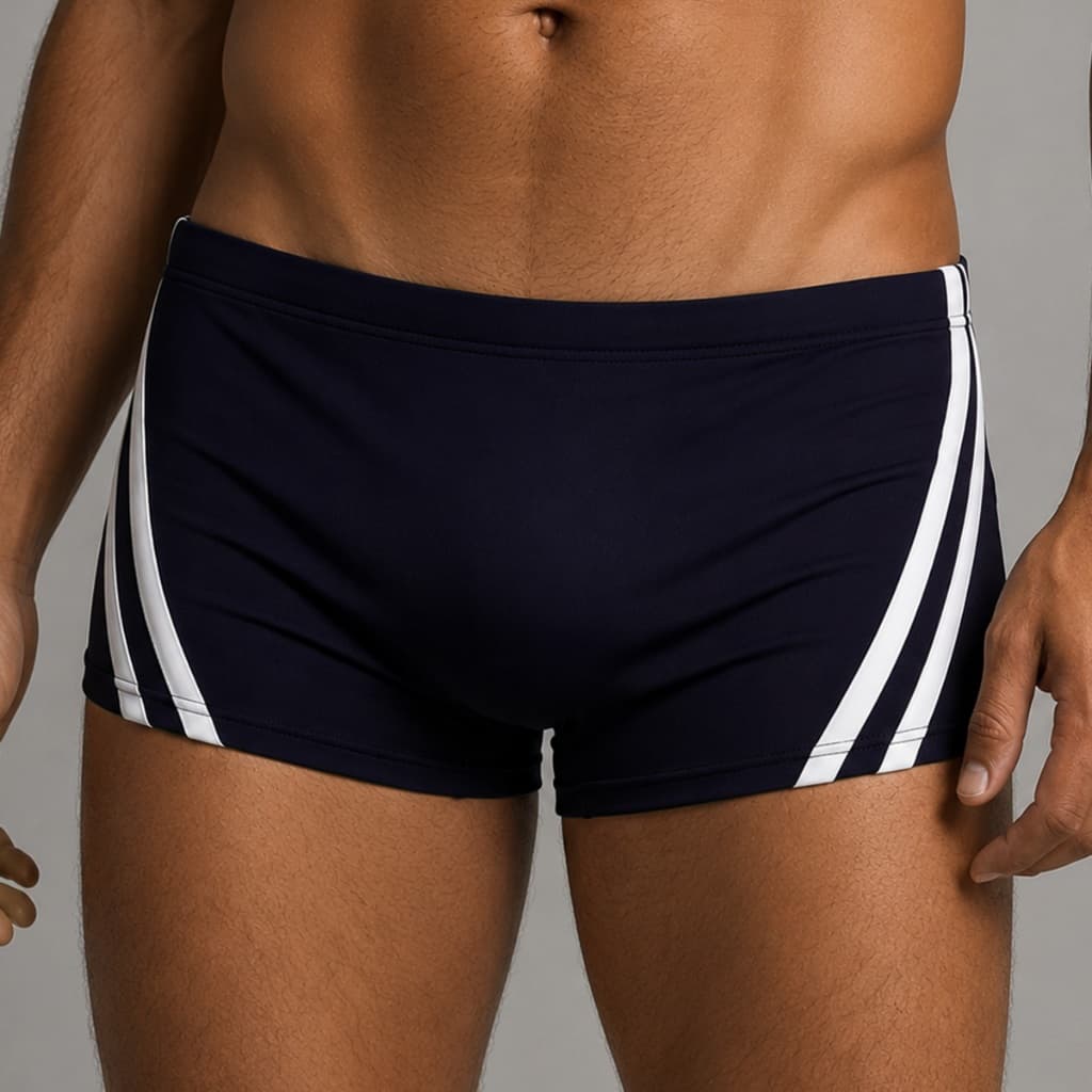 Sunga Masculina Praia Boxer Adulto Forrada Na Frente Com Detalhe Lateral E Cordão Ajustável Piscina