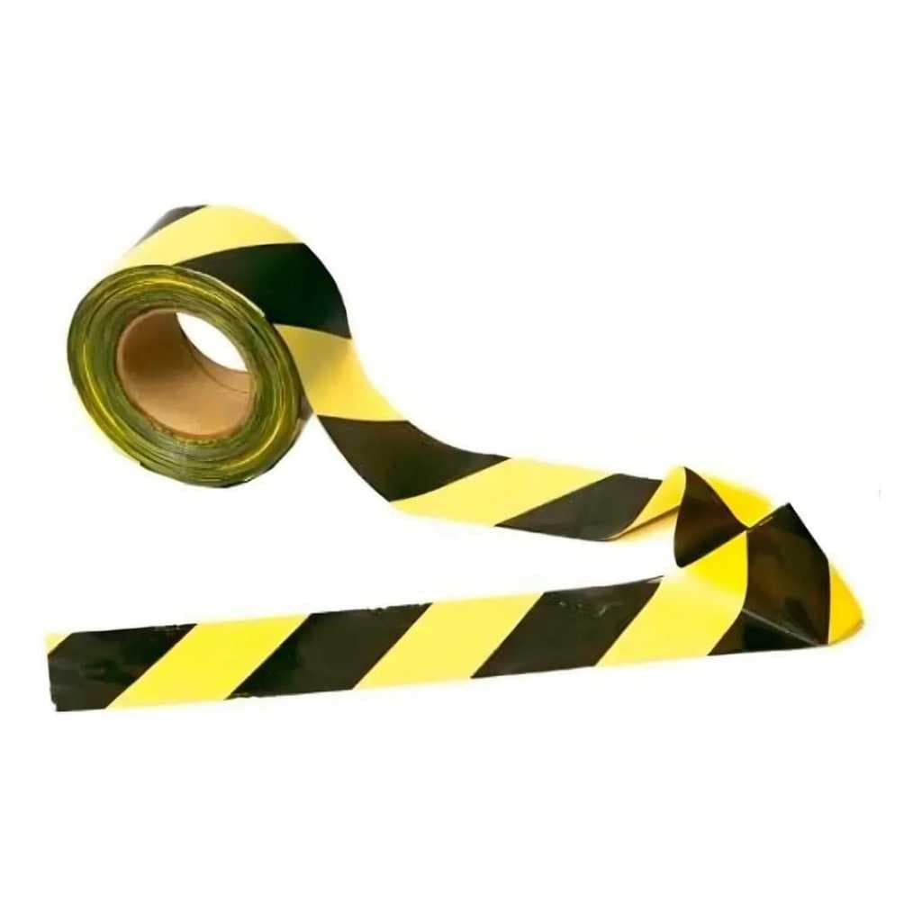 FITA PLÁSTICA ZEBRADA PARA DEMARCAÇÃO DE ÁREAS 70MM X 150M KORETECH