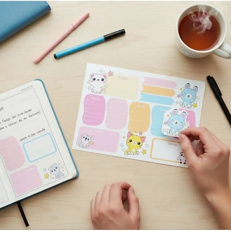 Agenda Planner Semanal -  Modelo Fofo (A5)