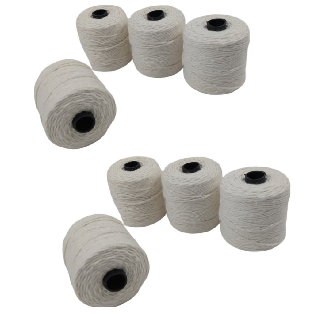 Kit 8 Rolo Barbante Algodão Escolar Artesanato Cru Valtex