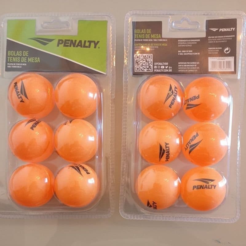 Kit 6 Bolas de Tênis de Mesa Penalty Original - Direto da Fábrica!