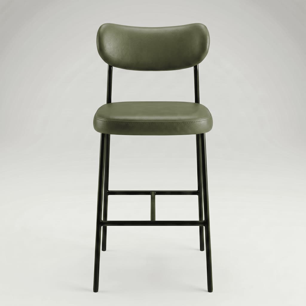 Kit 2 Banquetas Savana Bar Restaurante Lanchonete Cafeteria Choperia Barbearia Alta Aço Reforçada Suporta 150kg Estofada