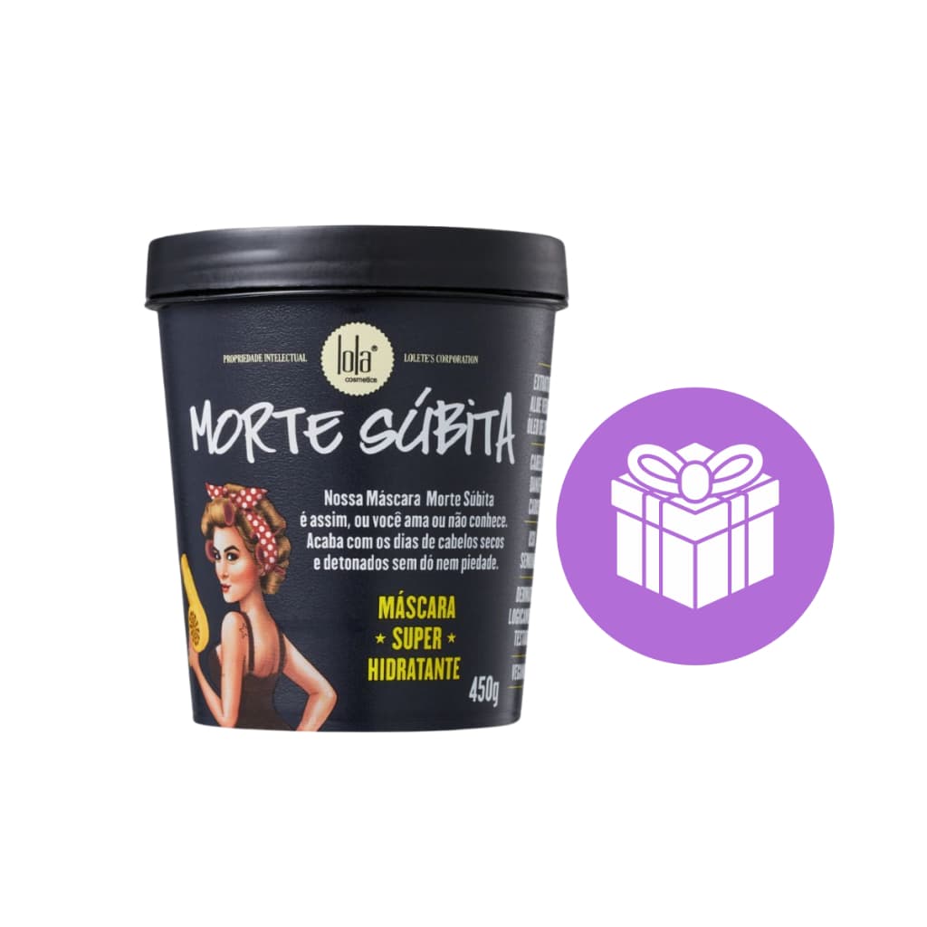 Máscara De Hidrataçâo Morte Subita Lola Cosmetics 450G Com Acessório Sortido