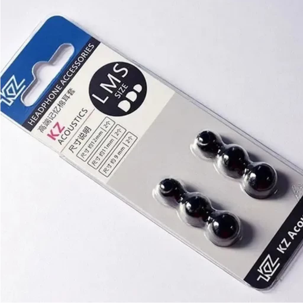 Borrachinha Para Fone Ouvido IN EAR De Espuma De Memória Kz 3 Pares