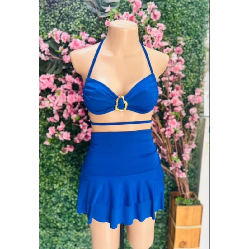 CONJUNTO BABADO MODA FEMININA SAIA DANÇARINA CROPPED REGULAGEM LOOK