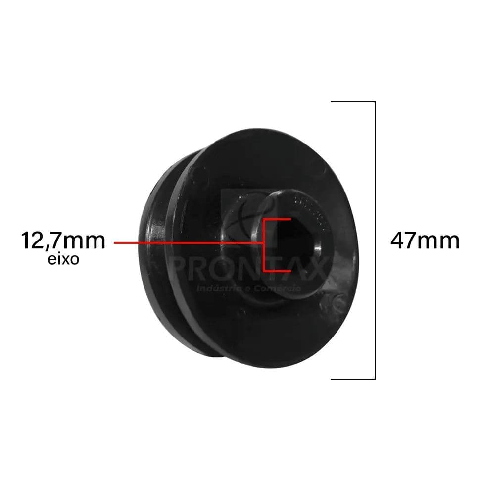 POLIA PARA MOTOR PECCININ SUPER PEÇA REPOSIÇÃO PRODUTO TESTADO E APROVADO 100% ORIGINAL PECCININ PRETA 01 UNIDADE