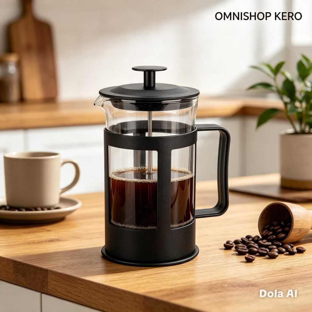 Cafeteira Francesa 300ml| Prensa Francesa Vidro Café Chá Infusor - Preta