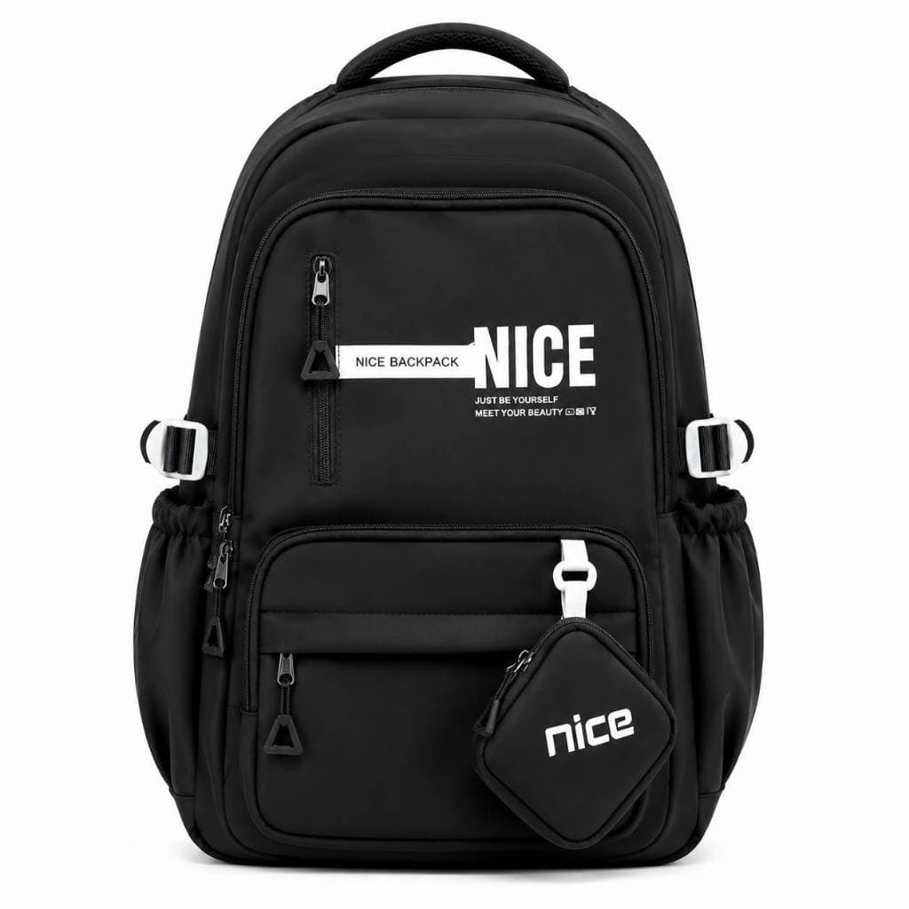 Mochila Escolar Juvenil Grande Capacidade Com Bolsos Externos Estilo Casual Para Escola Faculdade E Dia a Dia