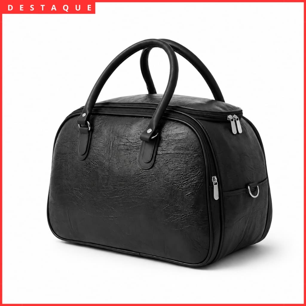 Mala Para Viagem Couro Ecológico Espaçosa bolsa de viagem feminina mala de bordo 10kg