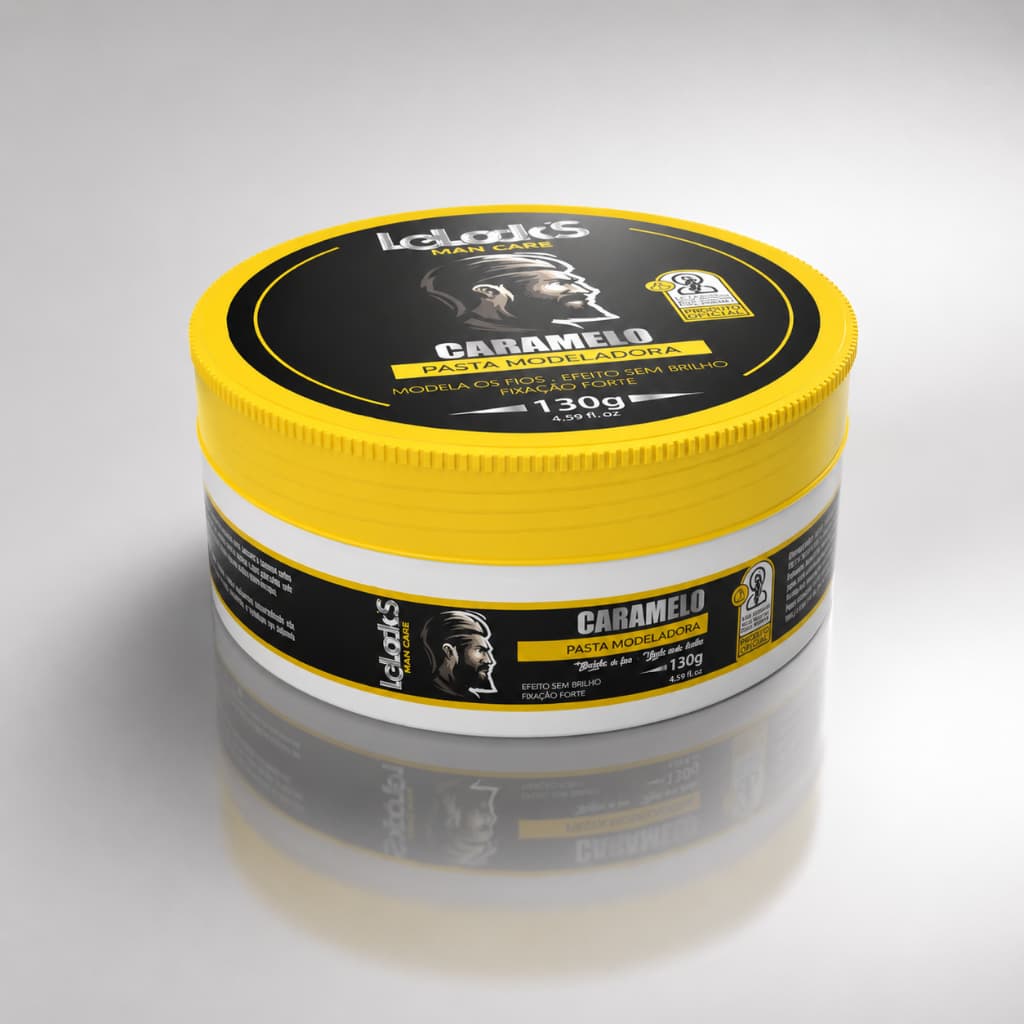 Kit 10 pastas fixadora efeito caramelo barba e cabelo Lelooks For Men 130g