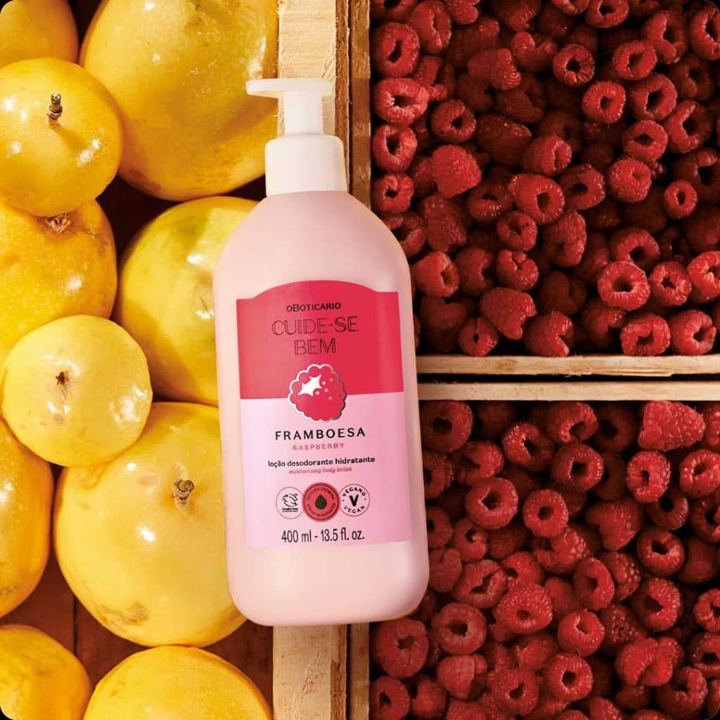 OUTLET VAL 10/26 - ORIGINAL Hidratante Boticário Feira Banana ou Framboesa 400ml
