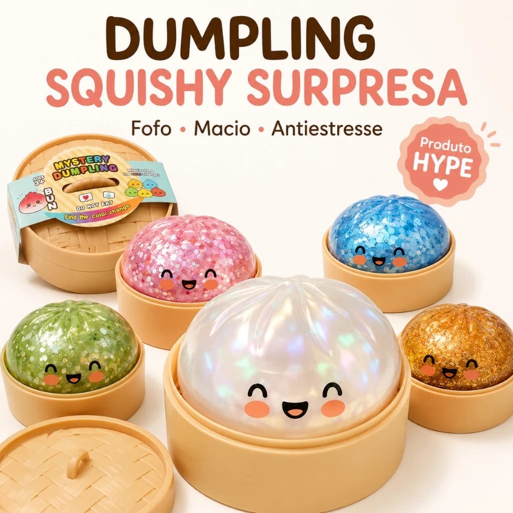 Squishy  Kawaii Antiestresse Fofinho Brilha no Escuro Sensorial
