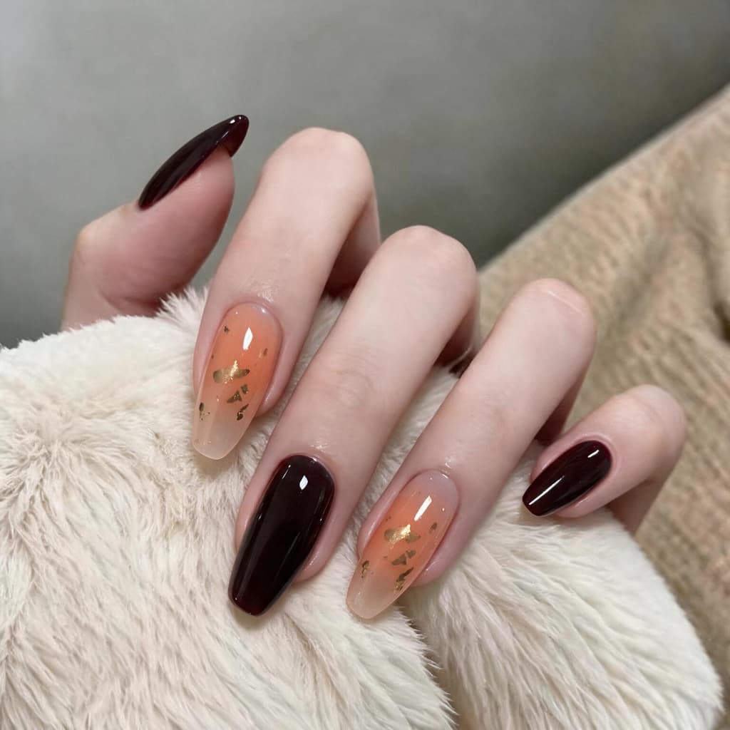 Kit 24/48/72 Unhas Postiças Decoradas com Cola | Unha Bailarina Quadrada Amendoada Francesinha Glitter Pintada Completa