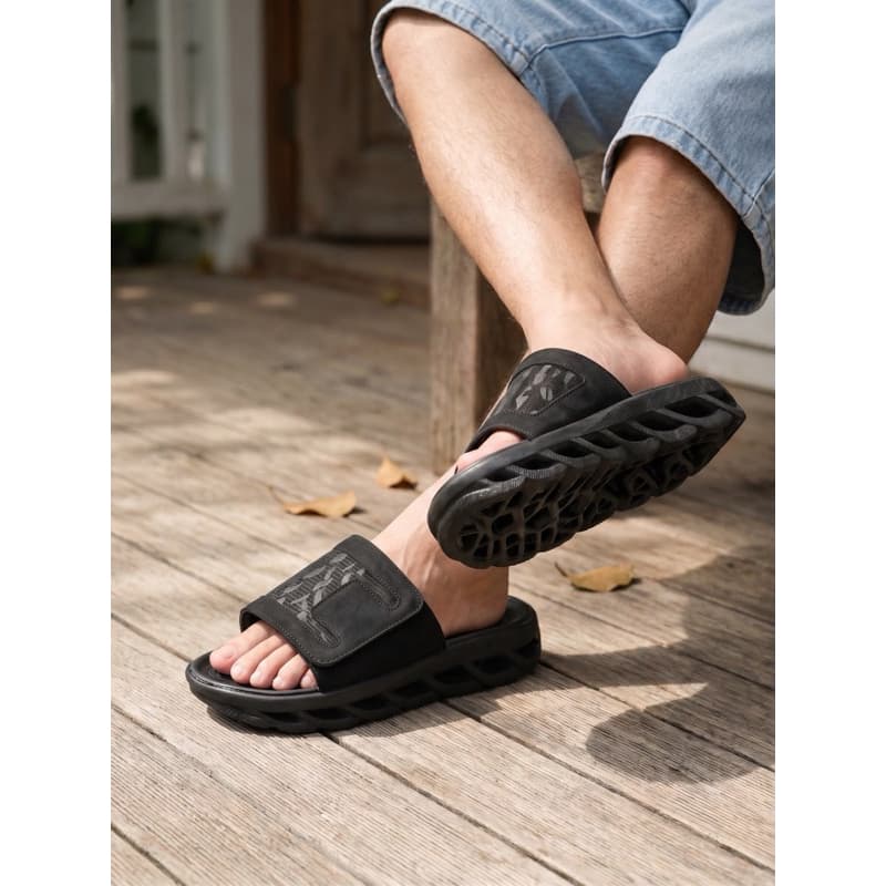 Chinelo Masculino Confortável Macio Ajustável Velcro Leve Antiderrapante Slid 10 Power R
