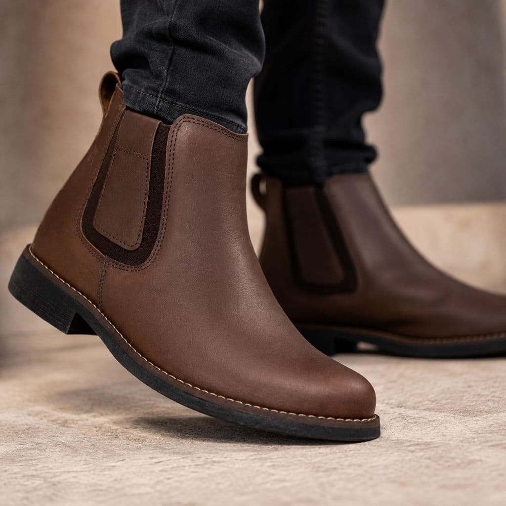 Bota Chelsea Masculina Couro Legítimo Premium