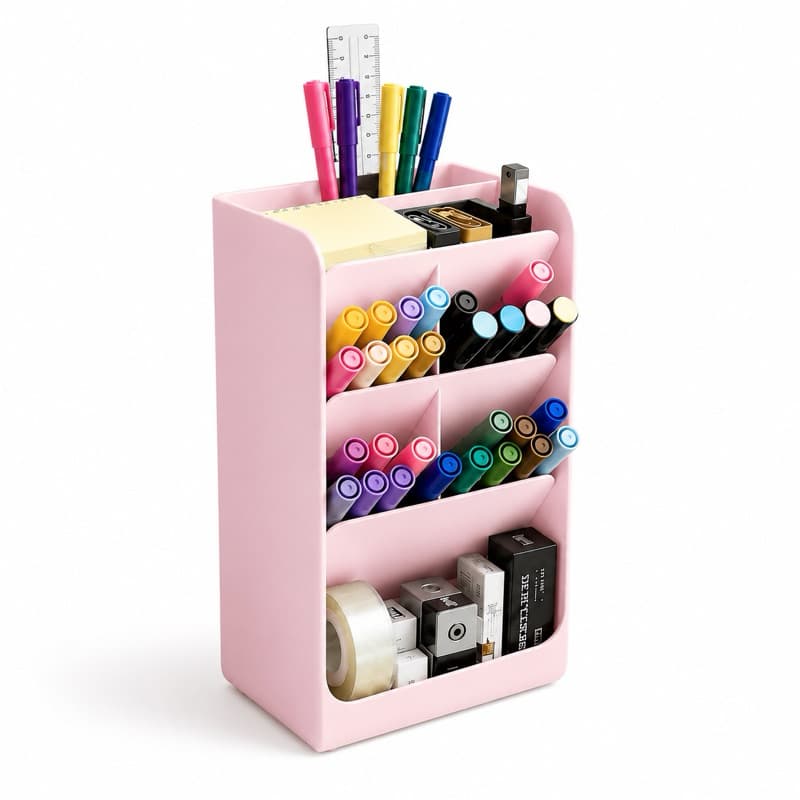Porta Caneta Organiza Mesa Multifuncional Grande Porta Lápis, Canetas, Marcadores e Papelaria Escritório, Home e Estudos
