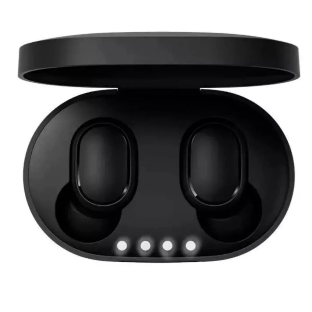 Fone de Ouvido Bluetooth A6S TWS Intra Auricular com Estojo Carregador e Microfone