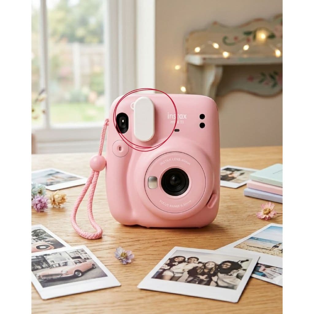 Tampa Protetora Do Flash Instax Mini 11 Bloqueador De Luz Suave Impressão 3D