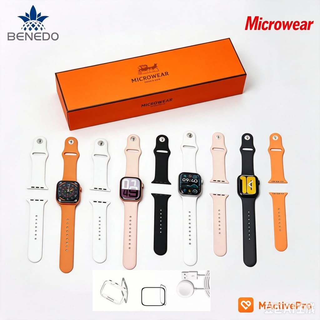 Smartwatch Microwear S11 Mini(40mm)2 Pulseiras capa Série 11 IP68 GPS Chat Gpt Original inteligente