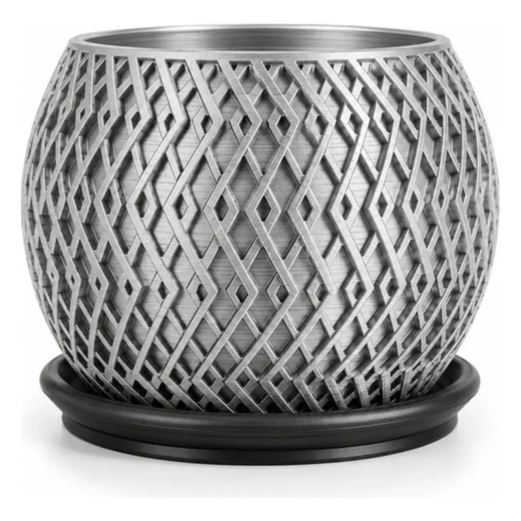 Vaso Ornamental com Prato para Mesa, Nicho e Estante 11cm