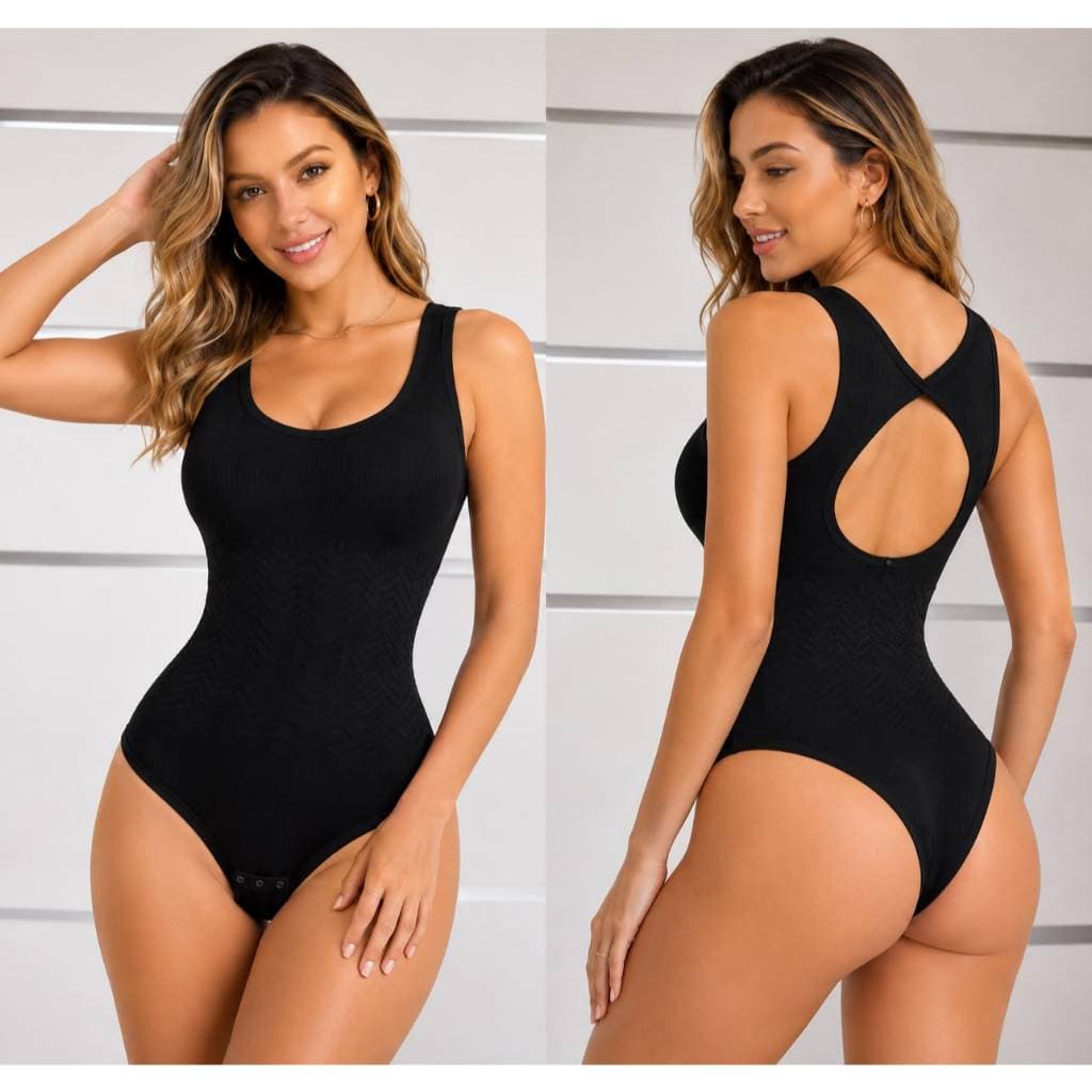 Body Redutor de Barriga Ultra Elástico com Recorte nas Costas