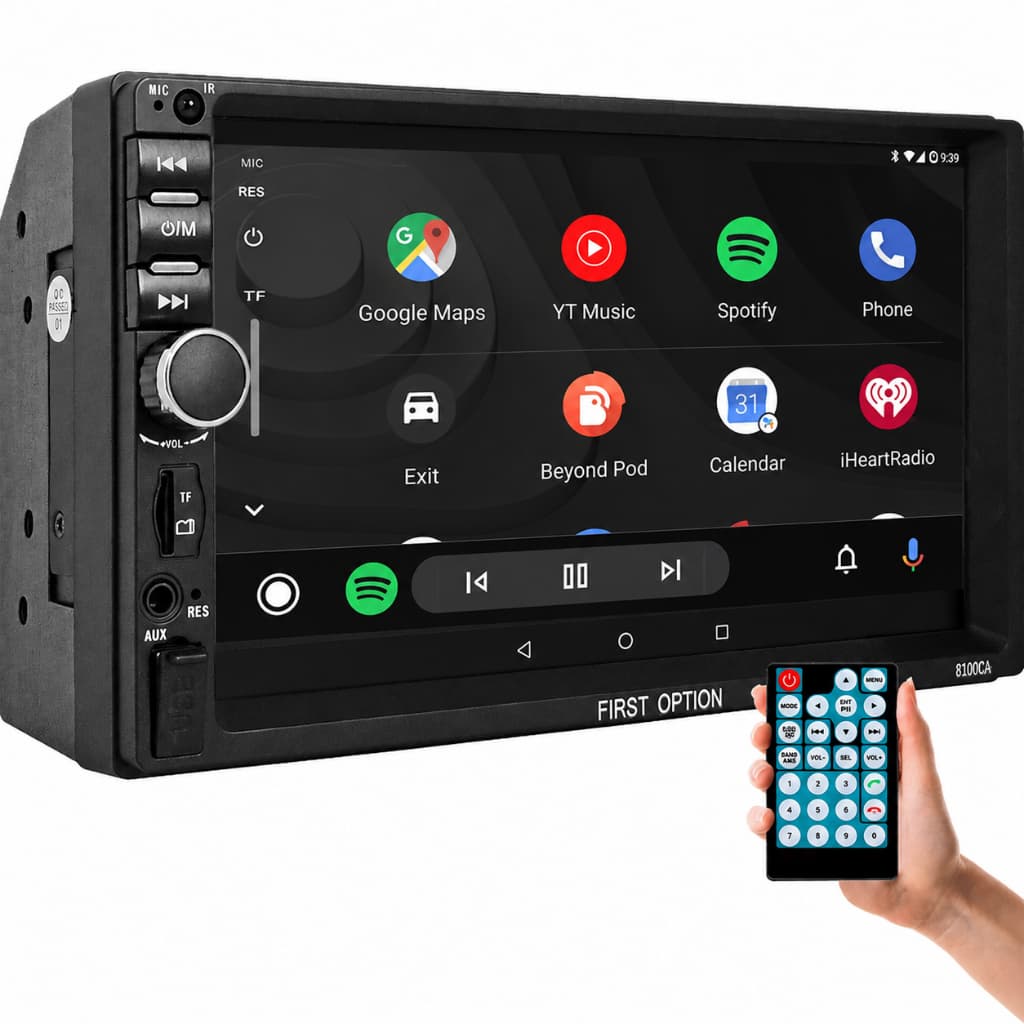 Central Multimídia Universal 2 Din Android Auto Carplay Touch Screen