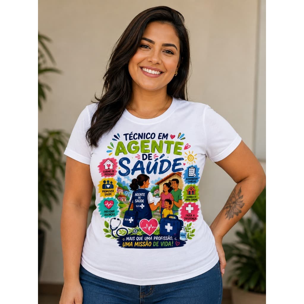 T-shirt Técnico em agente de saude, SUS