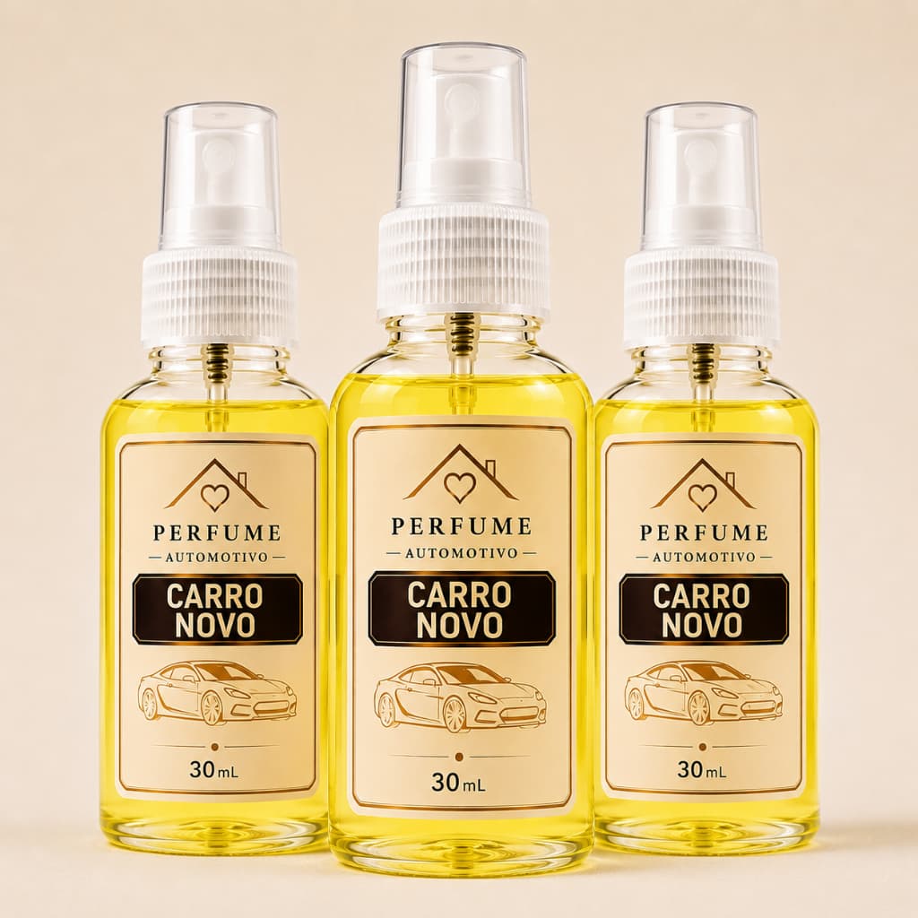 Cheirinho Para Carro Carro Novo Aromatizante Automotivo Spray 30ml Kit 1 2 e 3