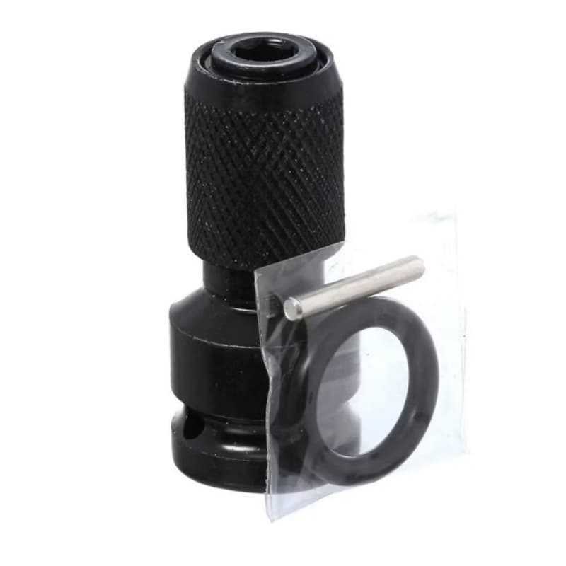 Adaptador De Soquete Para Chave De Impacto 1/2 Em Bits De 1/4 Preto