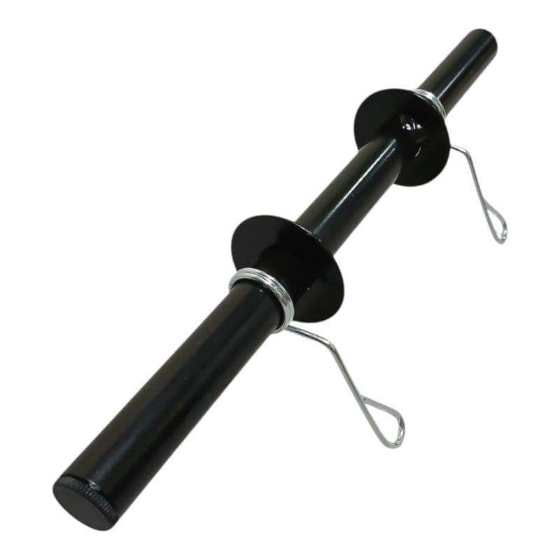 Barra oca 40 cm 1 UN Halter musculação exercícios Anilha preta com presilhas