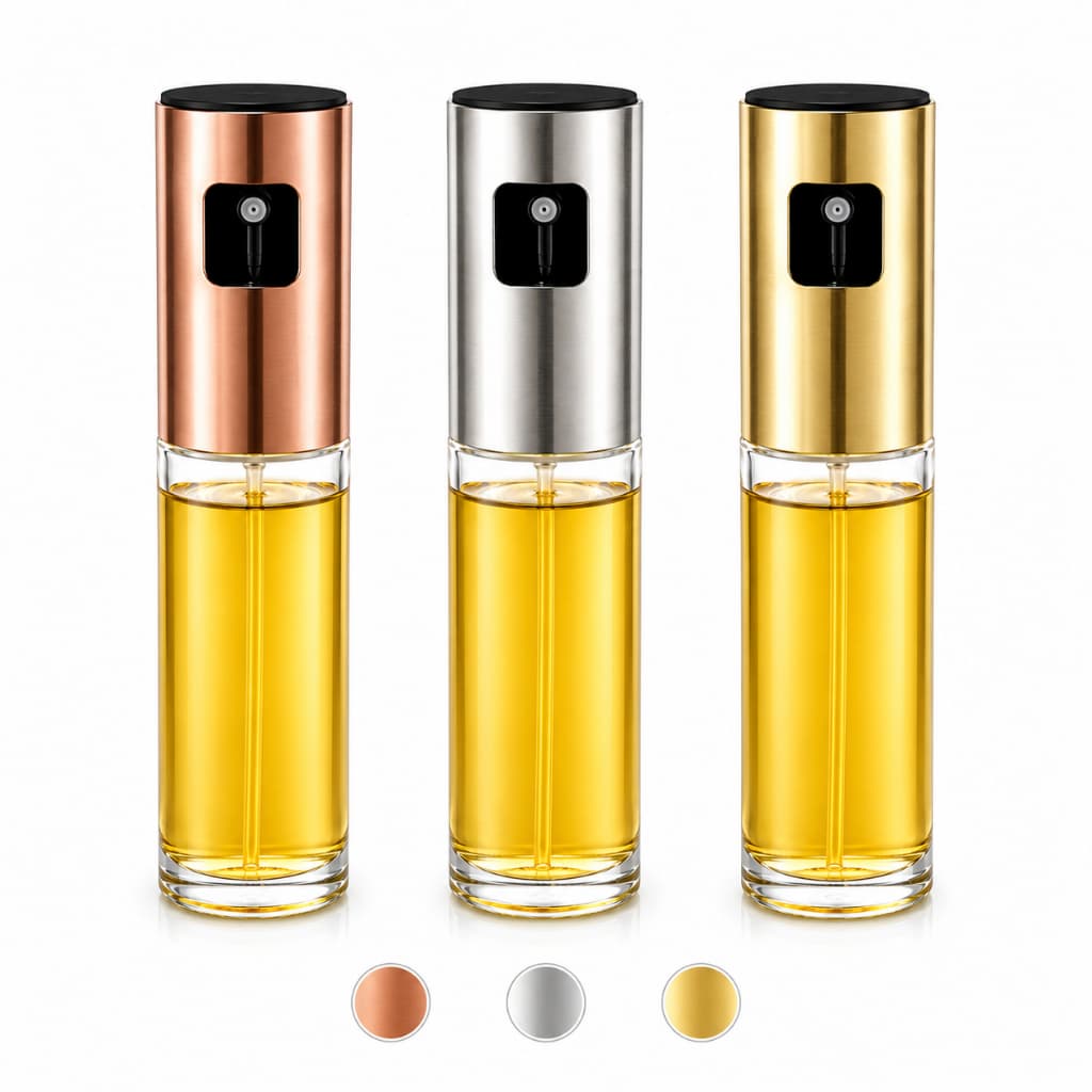 Spray Borrifador Azeite Vinagre Vidro 100ml Garrafas De óleo