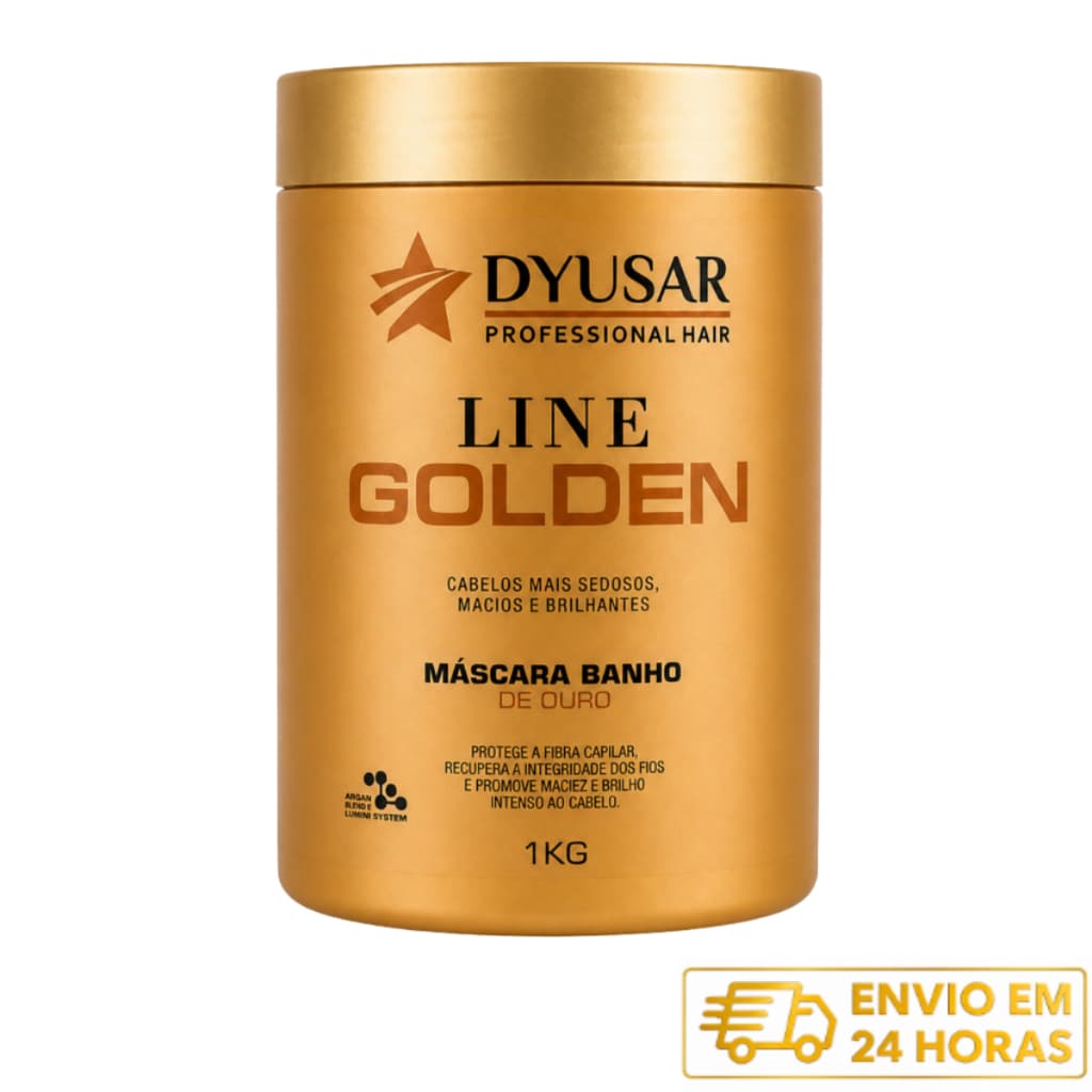 Máscara de Hidratação Ouro Dyusar Cosméticos 1 kg