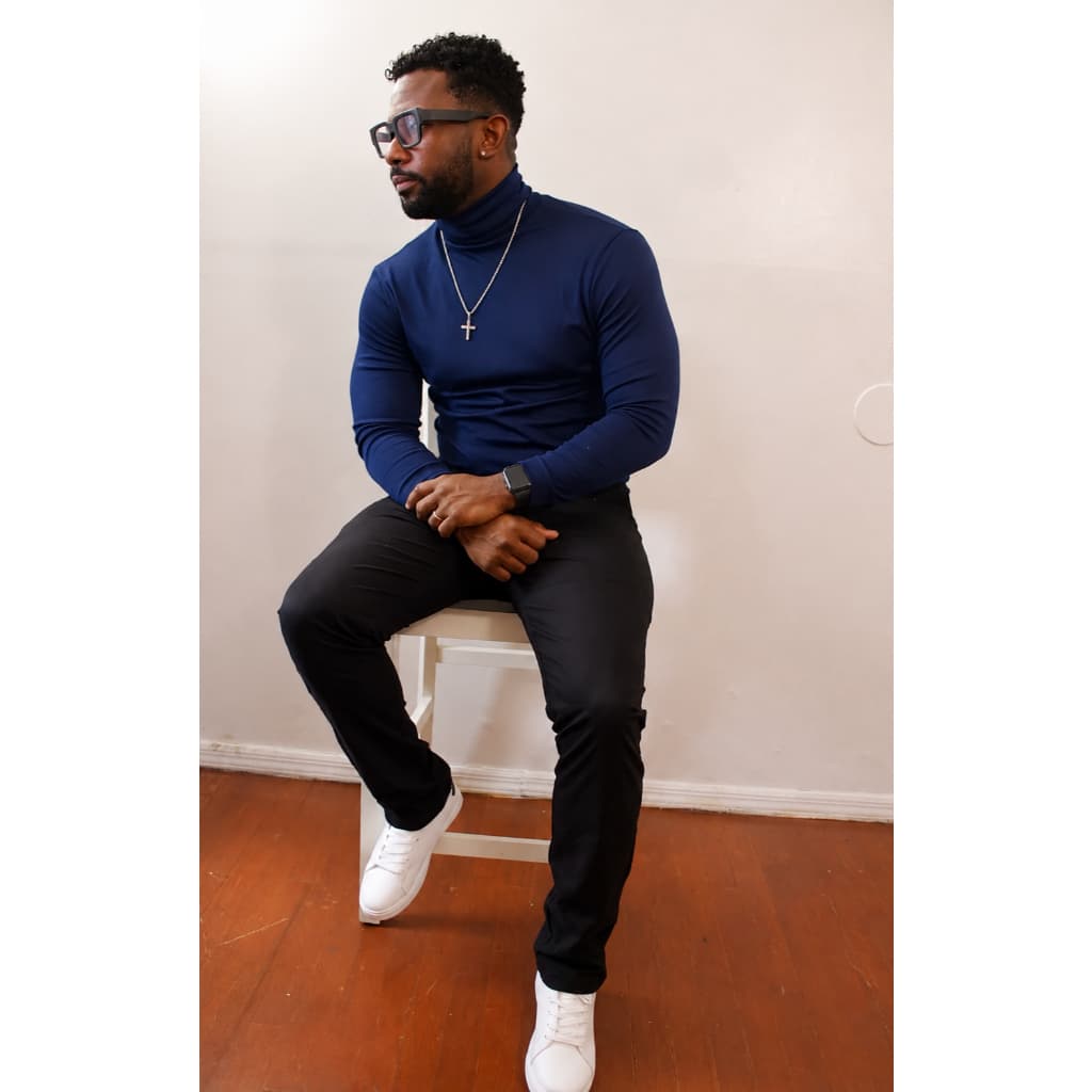 Blusa Masculina Gola Alta Suplex Premium Para Escritório Encontros e Finais de Semana